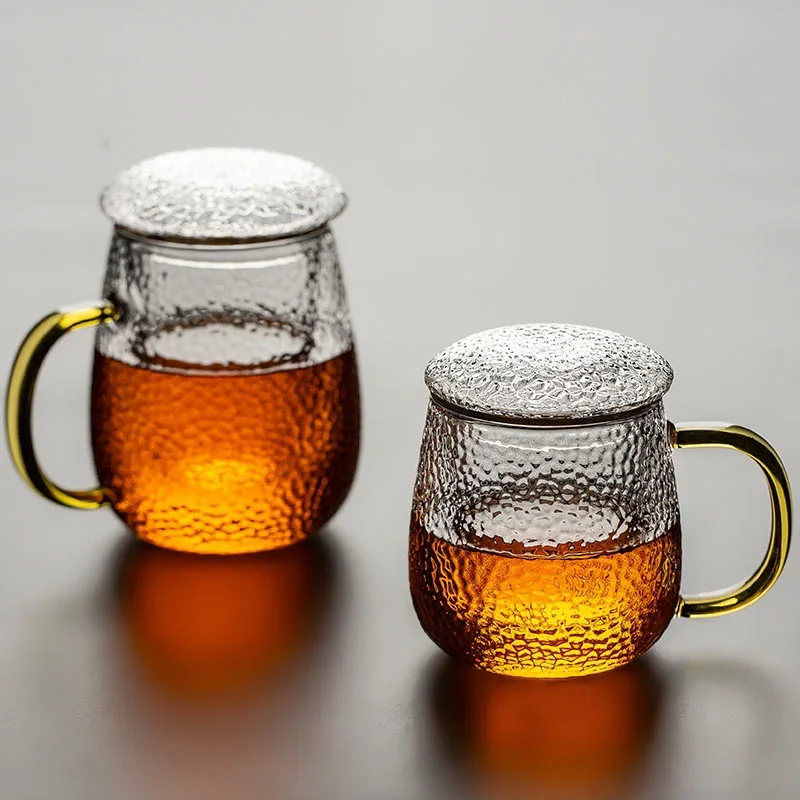 350ML 500ML Heating Resistance Hammer Teacups With Filter Tea Water Separation Water Cup With Lid And Handle Tea Ceremony Cup
350ML 500ML Heating Resistance Hammer Teacups With Filter Tea Water Separation Water Cup With Lid And Handle Tea Ceremony Cup