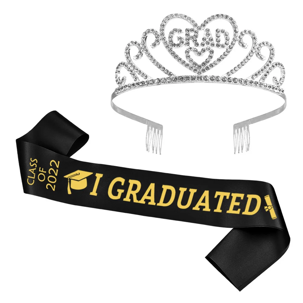 1 set Crown Set Alloy Graduation Celebration Party Graduate Tiara Crown Headband Accessories Girls Gifts 2022 Sash Tiara
1 set Crown Set Alloy Graduation Celebration Party Graduate Tiara Crown Headband Accessories Girls Gifts 2022 Sash Tiara