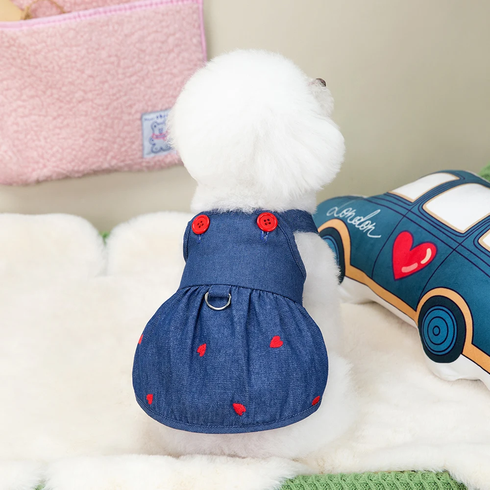 2024 Dog Dress Spring Summer Pet Denim Dress Dog Clothing Skirt Puppy Skirt Pet Cat Clothing Sweet Clothes For Small Dogs Cats
2024 Dog Dress Spring Summer Pet Denim Dress Dog Clothing Skirt Puppy Skirt Pet Cat Clothing Sweet Clothes For Small Dogs Cats