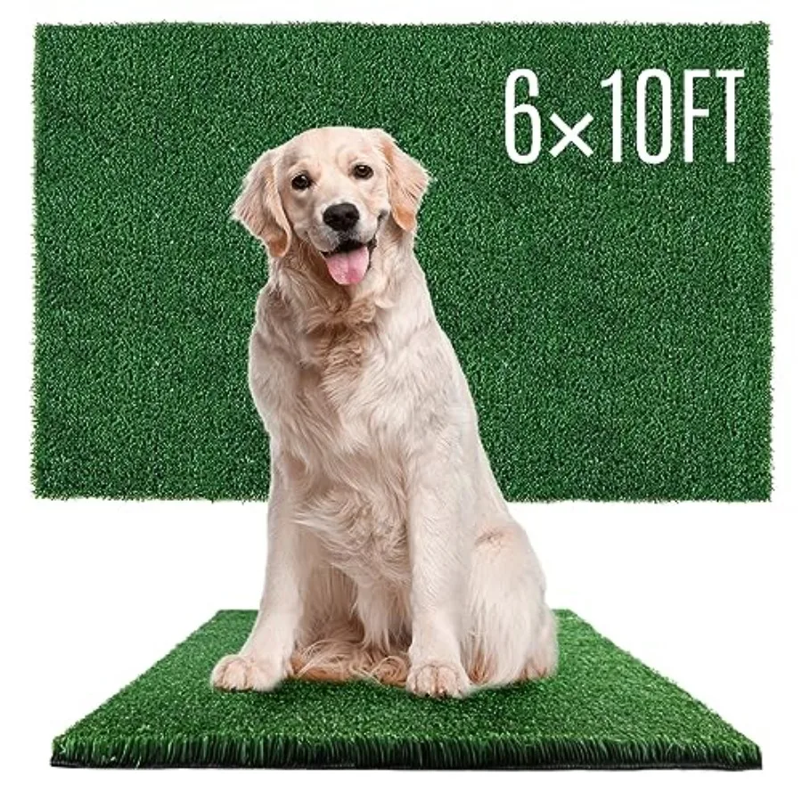Dog Grass Pads 6 x 10 FT Artificial Grass Pee Pads for Dogs Potty Fake Grass Rug Turf Mat for Dogs Training Indoor Outdoor Gard
Dog Grass Pads 6 x 10 FT Artificial Grass Pee Pads for Dogs Potty Fake Grass Rug Turf Mat for Dogs Training Indoor Outdoor Gard