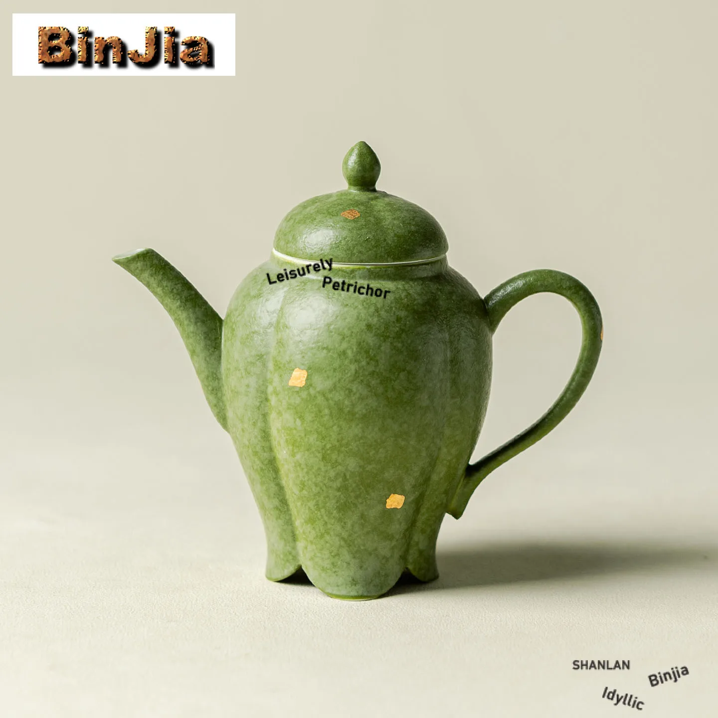 140ml Green Sprinkled Gold Teapot Antique Tea Infuser Pot Tea Soaking Kettle With Ball Hole Teaware Accessories Decoration
140ml Green Sprinkled Gold Teapot Antique Tea Infuser Pot Tea Soaking Kettle With Ball Hole Teaware Accessories Decoration