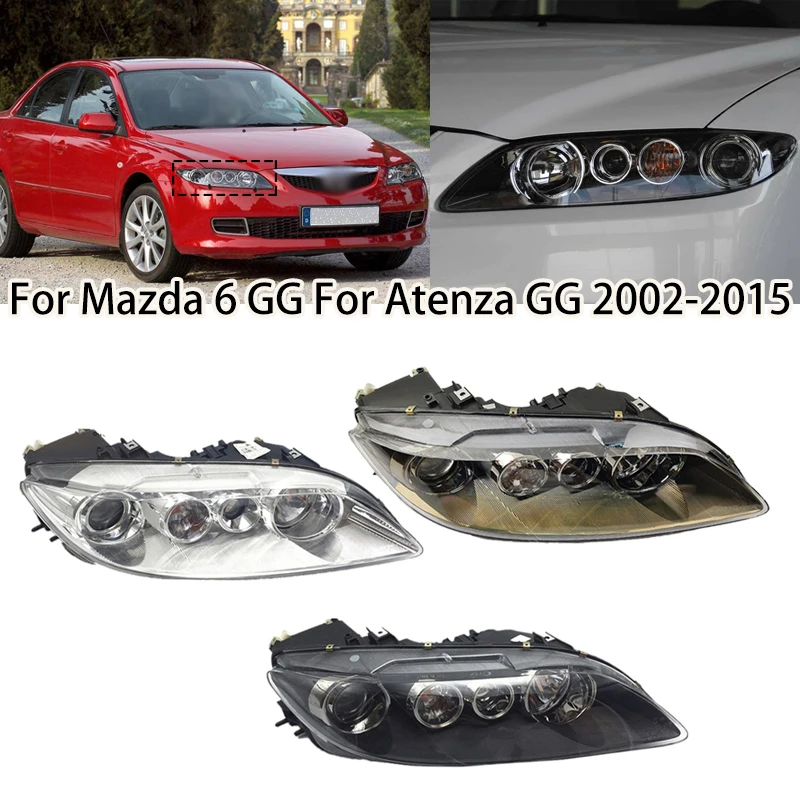 Передняя фара автомобиля в сборе, галогенная для Mazda 6 GG, для Atenza GG 2002-2015, автомобильная левая и правая передняя фара на бампер, передняя фара
Передняя фара автомобиля в сборе, галогенная для Mazda 6 GG, для Atenza GG 2002-2015, автомобильная левая и правая передняя фара на бампер, передняя фара