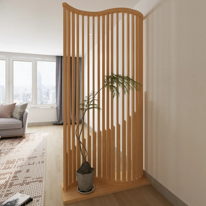 Bamboo solid wood curved screen partition office exhibition hall hotel hollow fence wabi sandy wind
Bamboo solid wood curved screen partition office exhibition hall hotel hollow fence wabi sandy wind