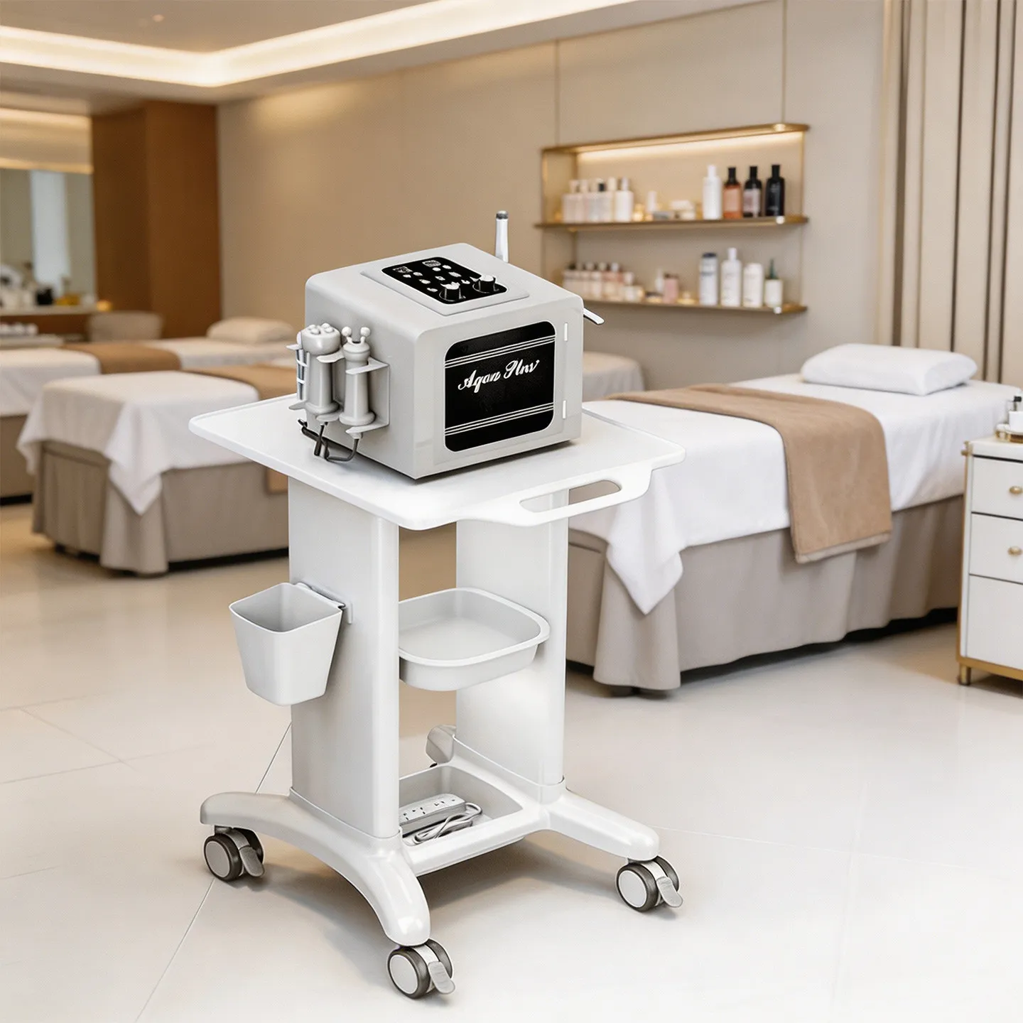 YFY beauty salon trolley skin management storage rack spectrometer finishing rack small bubble trolley multi-function tool cart
YFY beauty salon trolley skin management storage rack spectrometer finishing rack small bubble trolley multi-function tool cart