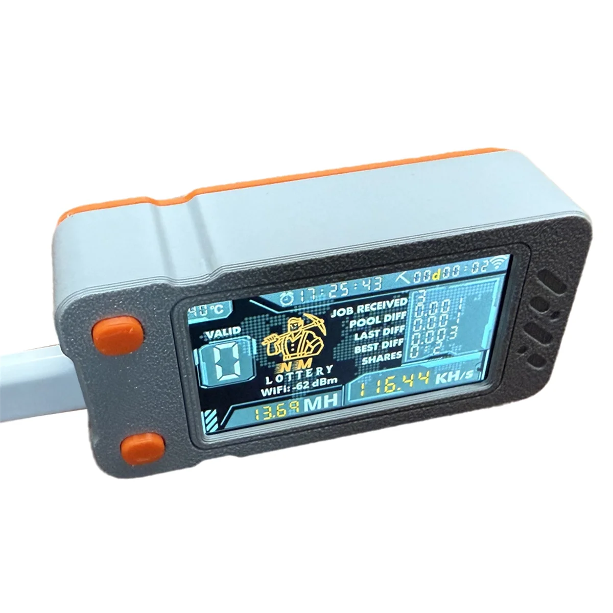 L68AUpgraded Nerdminer Miner 117KH/S with Color Screen Mini Bitcoin BTC Miner BTC Solo Lottery Mining Miner Nerd Miner
L68AUpgraded Nerdminer Miner 117KH/S with Color Screen Mini Bitcoin BTC Miner BTC Solo Lottery Mining Miner Nerd Miner