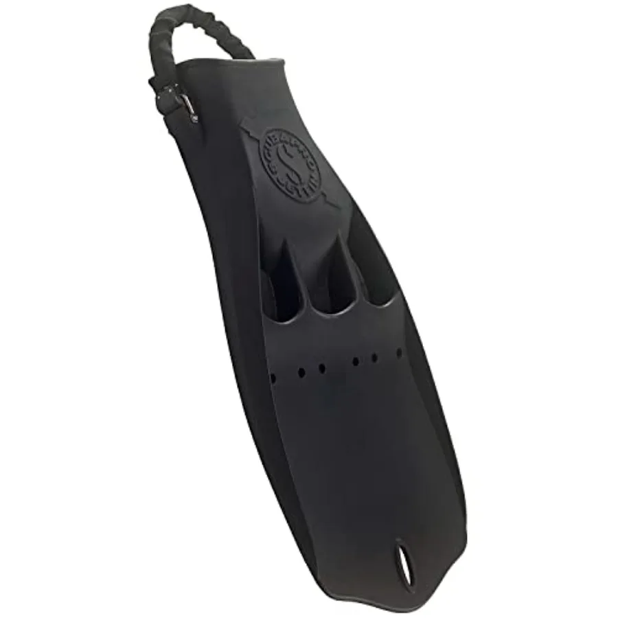 Jet Diving Fin with Spring Heel Strap for scuba diving, rubber and thermoplastic polyurethane, black, quick-release adjustable
Jet Diving Fin with Spring Heel Strap for scuba diving, rubber and thermoplastic polyurethane, black, quick-release adjustable