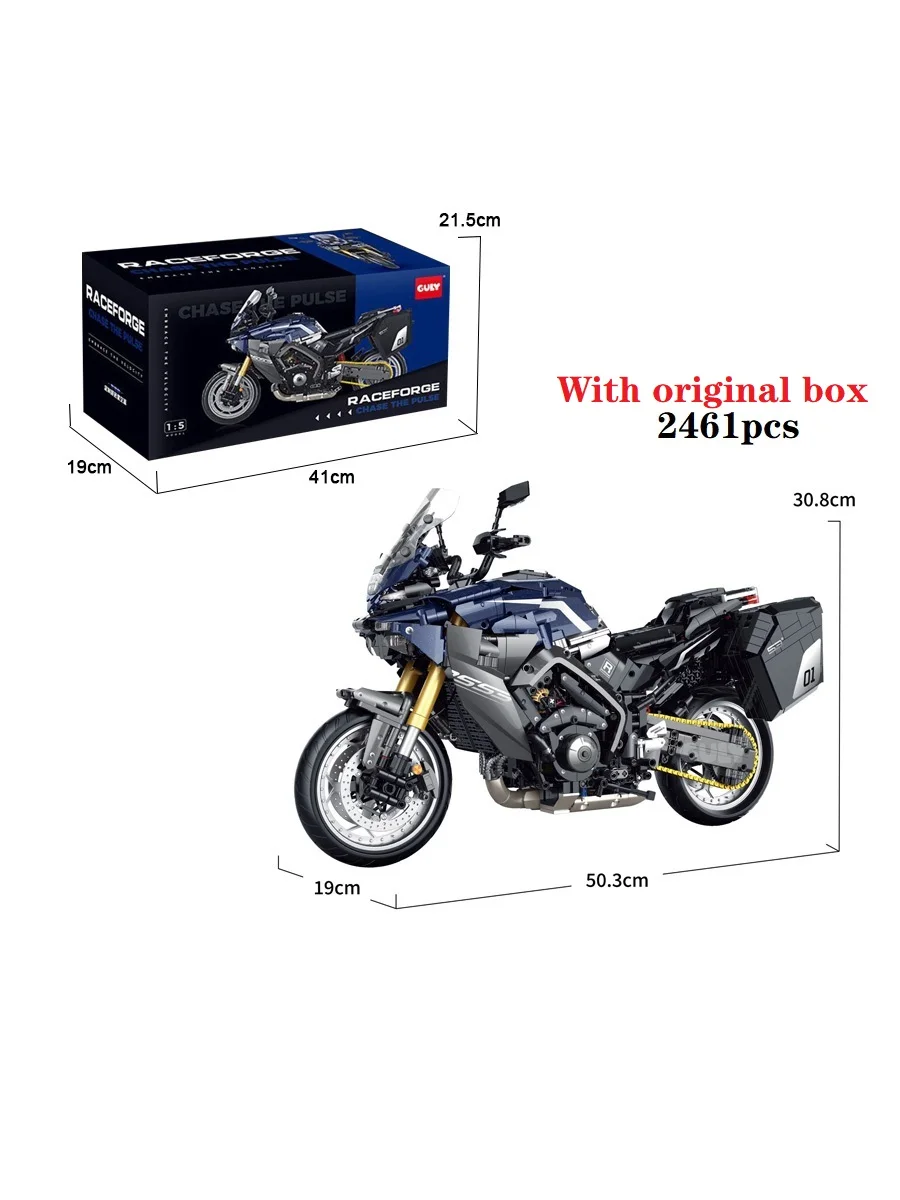 IN STOCK GULY 60553 MOC Technical 1:5 Motorcycle Tracer 9GT+ Building Blocks Bricks Model Toys for Boys Christmas Gift Set
IN STOCK GULY 60553 MOC Technical 1:5 Motorcycle Tracer 9GT+ Building Blocks Bricks Model Toys for Boys Christmas Gift Set