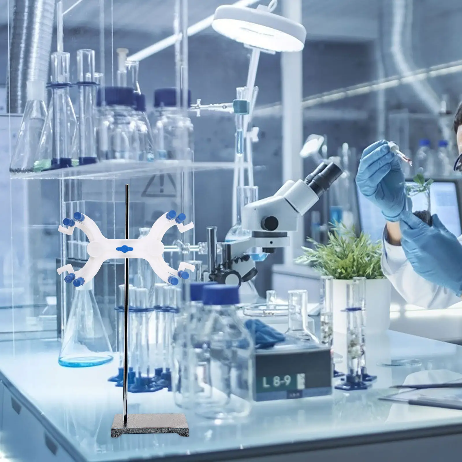 Double Burette Clamp Plastic Heavy Duty Spring Loaded Silicon Covered Buret Clip Laboratory Titration Clip Double Burette Clamp
Double Burette Clamp Plastic Heavy Duty Spring Loaded Silicon Covered Buret Clip Laboratory Titration Clip Double Burette Clamp