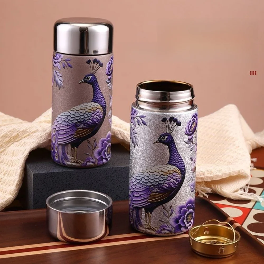 Creative Chinese Style Vacuum Cup 240ML Peacock Pattern Water Cup Insulation or Cooling High Capacity Insulated Cup
Creative Chinese Style Vacuum Cup 240ML Peacock Pattern Water Cup Insulation or Cooling High Capacity Insulated Cup