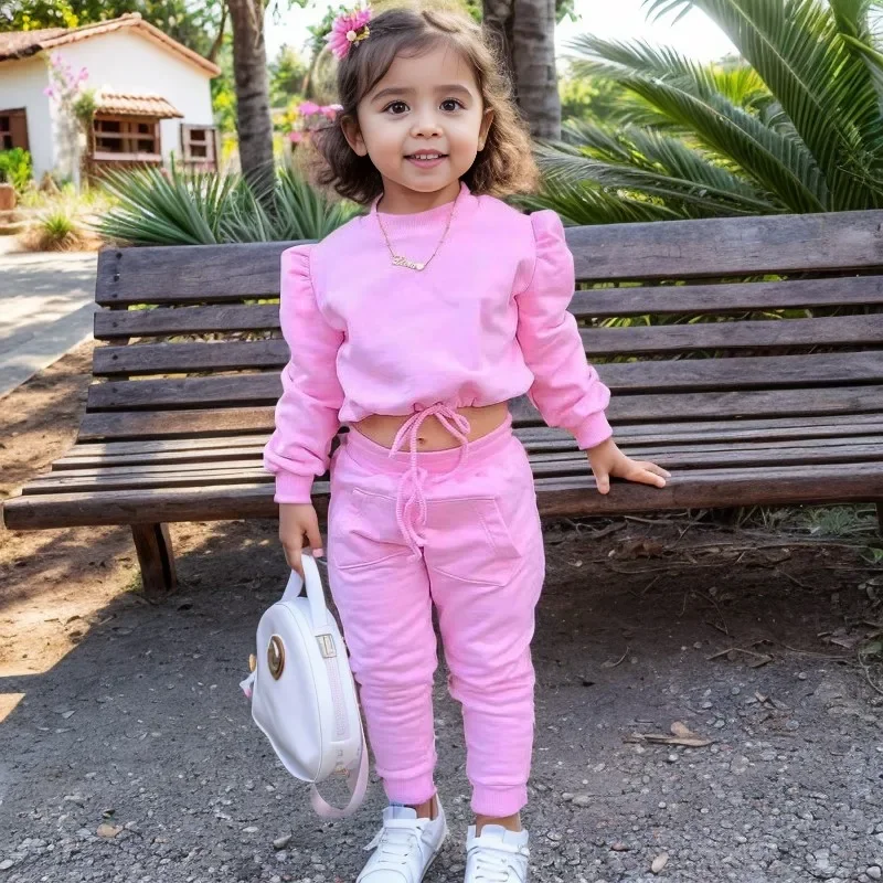 2025 Spring New Girls Fashion O Neck Long Sleeve Pullover Top + Pants 2 Pieces Set Casual Kids Clothes
2025 Spring New Girls Fashion O Neck Long Sleeve Pullover Top + Pants 2 Pieces Set Casual Kids Clothes