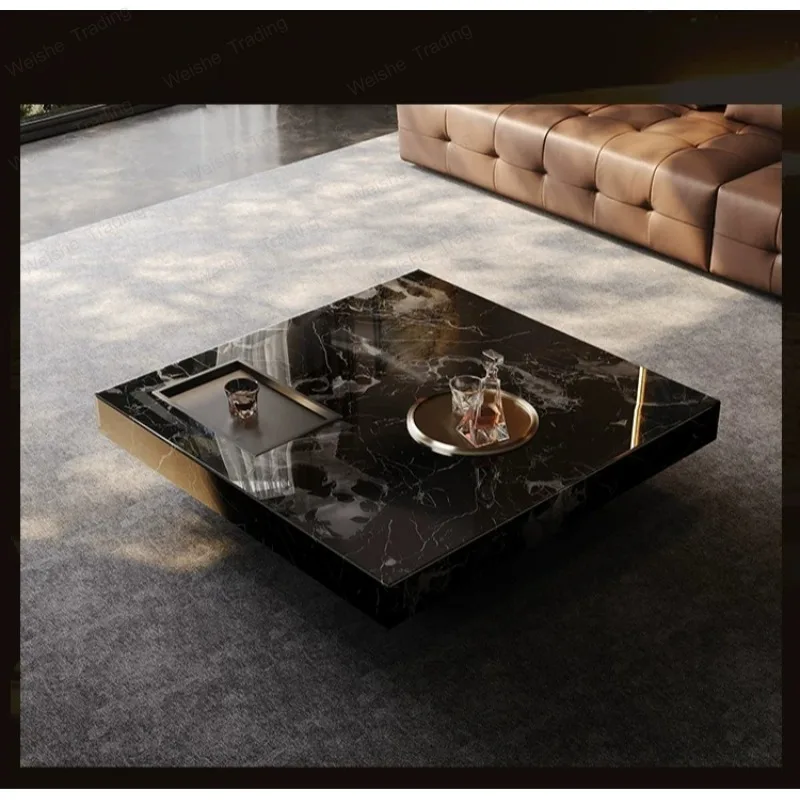 Natural marble texture coffee table living room, Italian light luxury new luxury stone tea table
Natural marble texture coffee table living room, Italian light luxury new luxury stone tea table