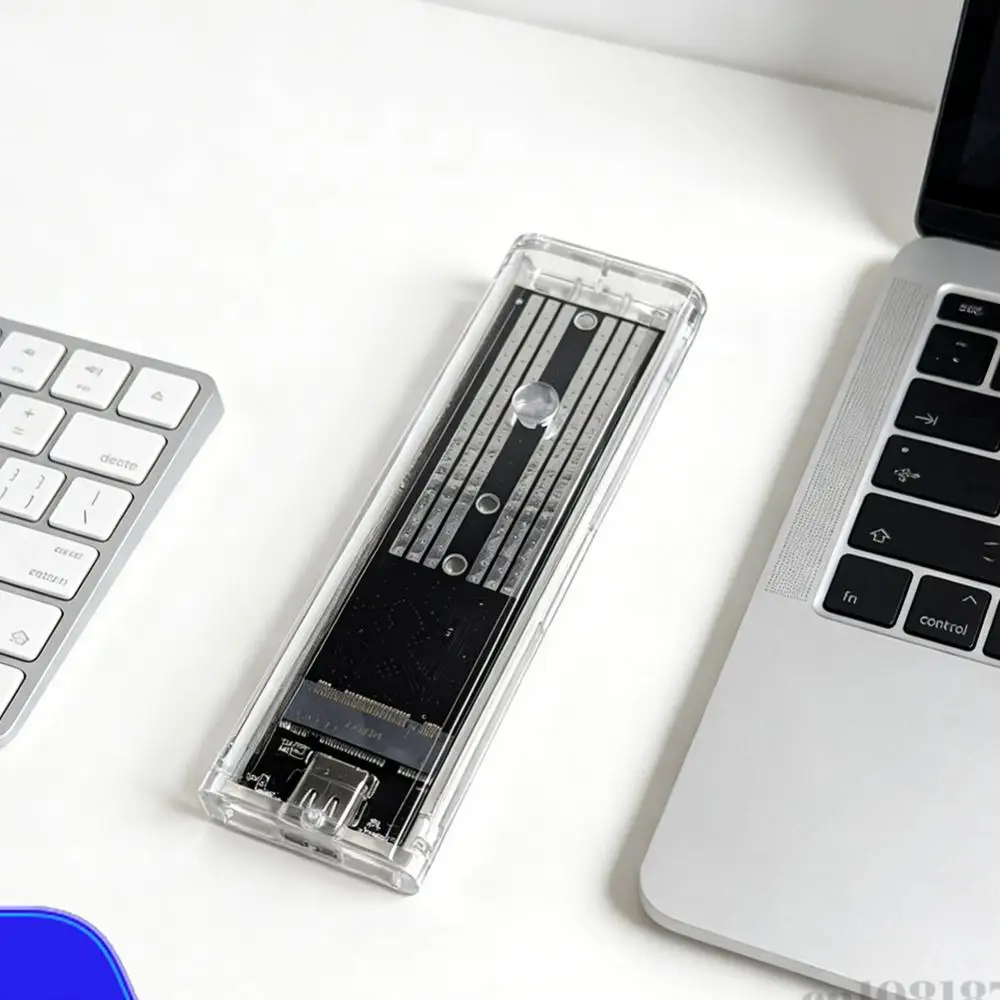 M.2 NGFF SATA Type C USB 3.1 Transparent External SSD Case 10Gbps Hard Disk Case SSD Enclosure for 2230/2242/2260/2280
M.2 NGFF SATA Type C USB 3.1 Transparent External SSD Case 10Gbps Hard Disk Case SSD Enclosure for 2230/2242/2260/2280