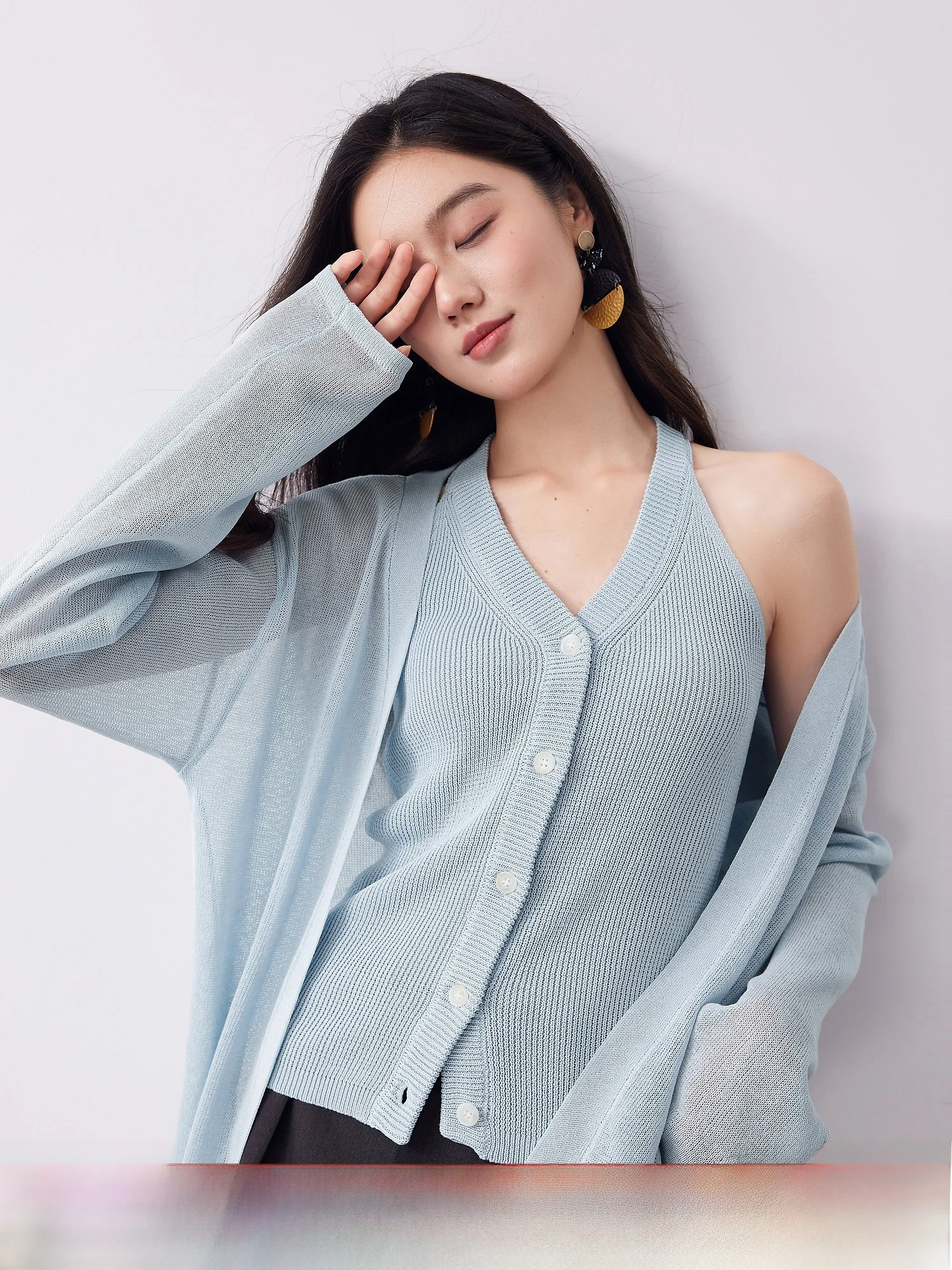 Комплект Mijia: высококачественный свободный эстетичный дышащий вязаный кардиган и топ из лиоцелла и льна для женщин
Комплект Mijia: высококачественный свободный эстетичный дышащий вязаный кардиган и топ из лиоцелла и льна для женщин