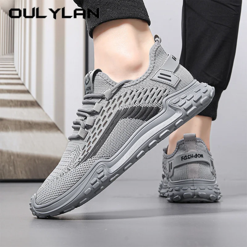 Oulylan Anti-slip Shallow Mouth Sports Footwear Outdoor Casual Lace-up Breathable Sneakers Male Spring Fashion Comfortable Shoes
Oulylan Anti-slip Shallow Mouth Sports Footwear Outdoor Casual Lace-up Breathable Sneakers Male Spring Fashion Comfortable Shoes
