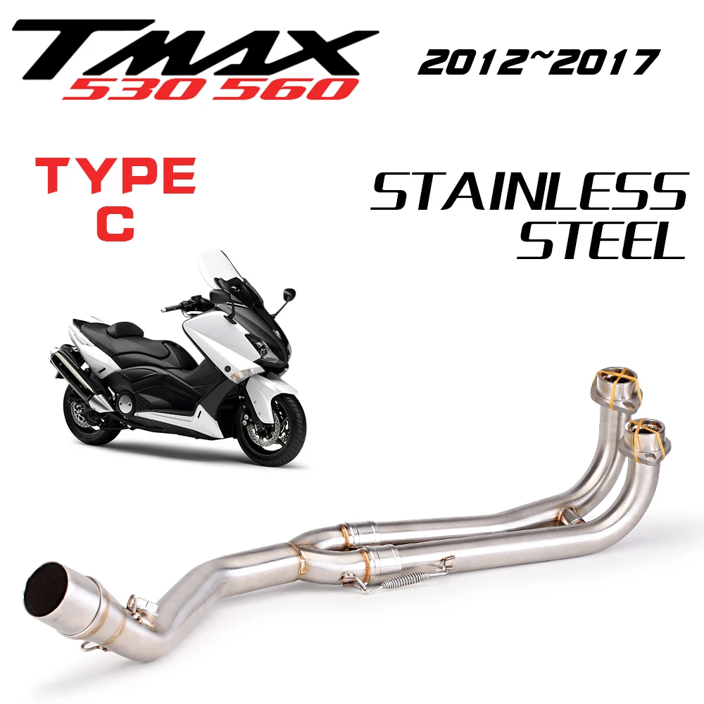 Motorcycle Exhaust System Front Middle Pipe Link Pipe For T-MAX Tmax 350 500 530 T-MAX 500 530 2010-2016
Motorcycle Exhaust System Front Middle Pipe Link Pipe For T-MAX Tmax 350 500 530 T-MAX 500 530 2010-2016