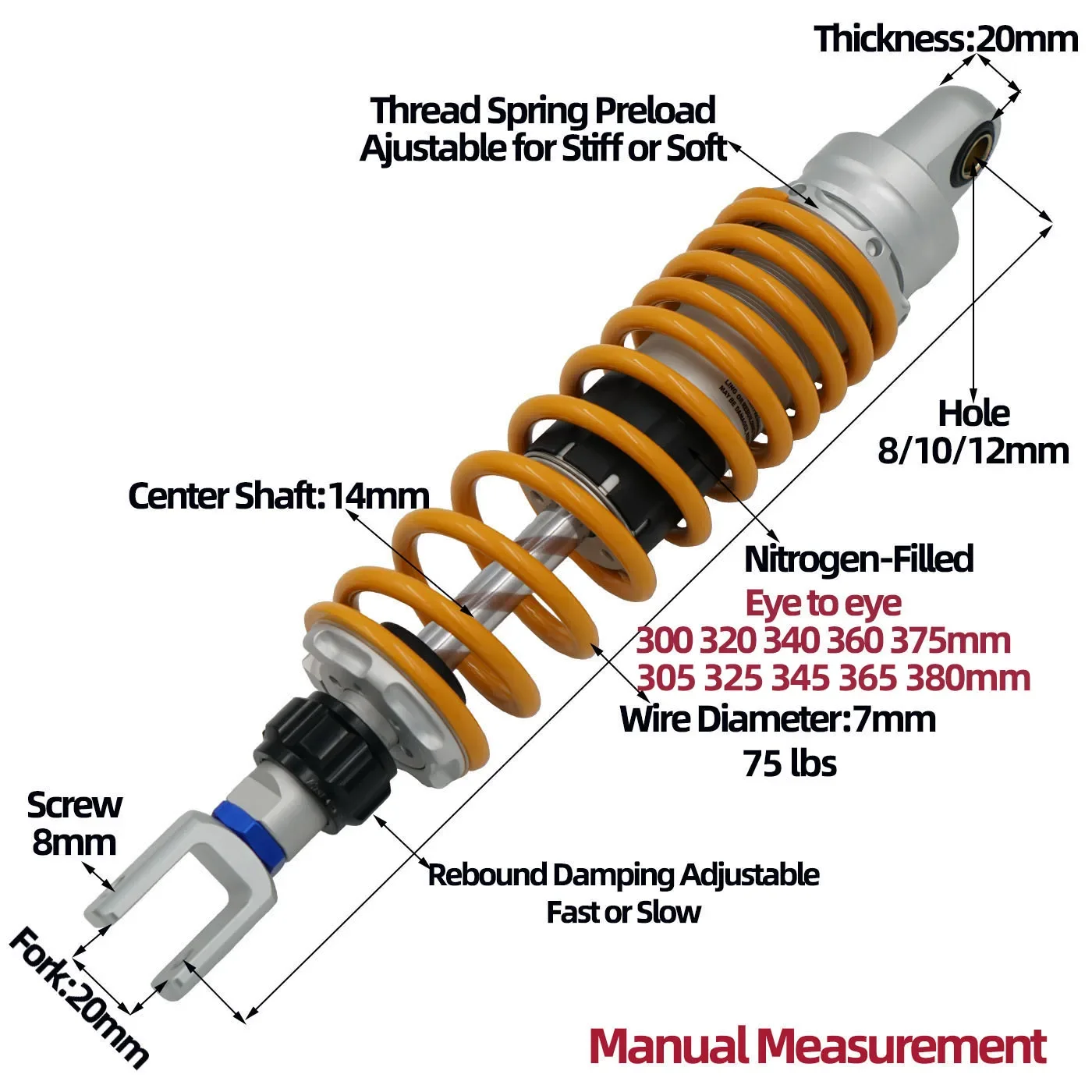 Fork 20mm 1Piece Yellow 300mm 320mm 340mm 360mm 375mm 305mm 325mm 345mm 365mm 380mm 310mm 330m 350 370 385 315 335 355 375 390mm
Fork 20mm 1Piece Yellow 300mm 320mm 340mm 360mm 375mm 305mm 325mm 345mm 365mm 380mm 310mm 330m 350 370 385 315 335 355 375 390mm