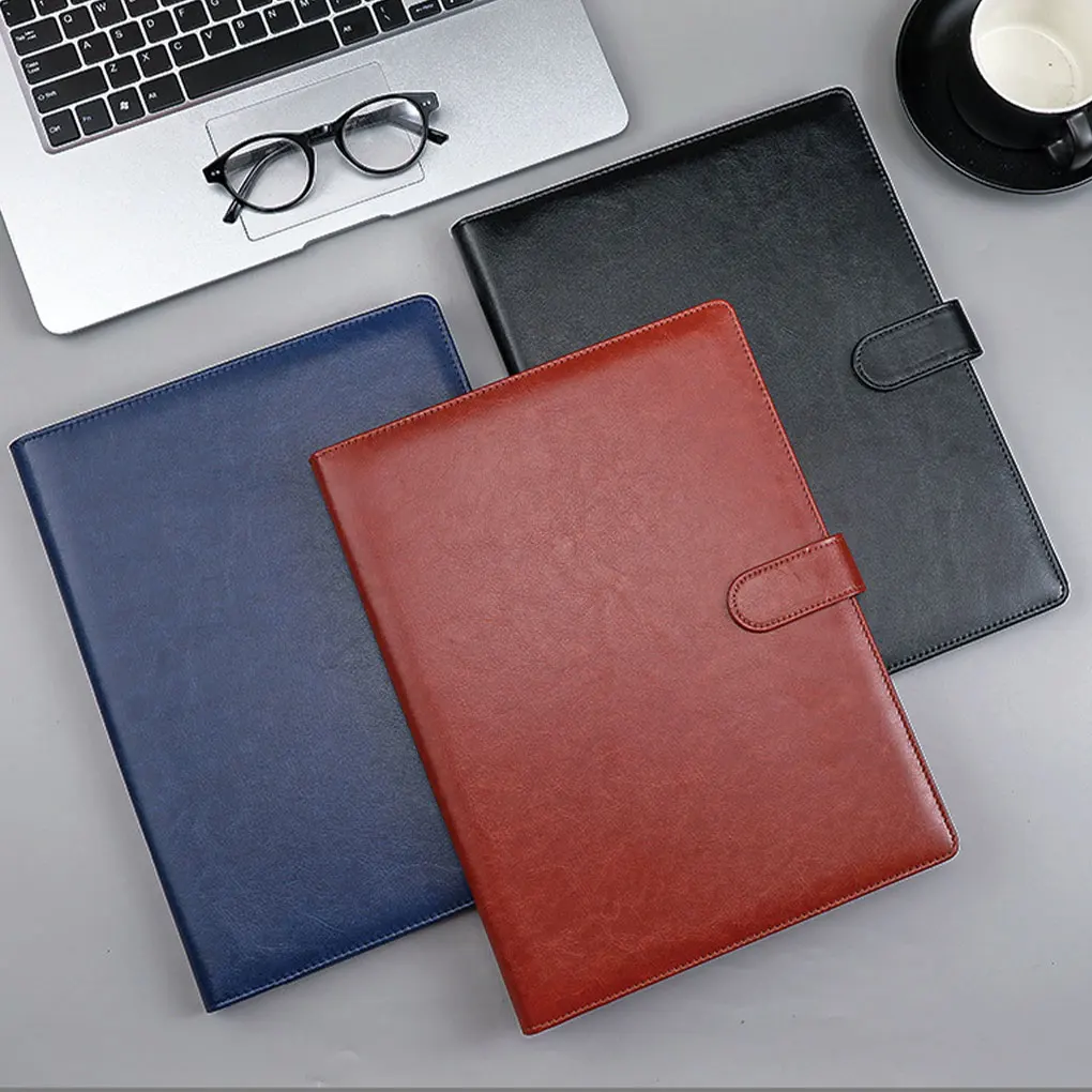 Elegant PU Leather Document Folder With Secure Magnetic Buckle Closure Storage Folder Memo Pad Brown
Elegant PU Leather Document Folder With Secure Magnetic Buckle Closure Storage Folder Memo Pad Brown