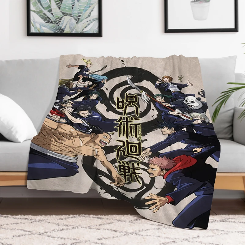 Cartoon Anime Jujutsu Kaisen Throws Blanket Super Soft Featuring Yuji,Megumi,obara and Satoru Gojo Blanket for Travel Beding Bed
Cartoon Anime Jujutsu Kaisen Throws Blanket Super Soft Featuring Yuji,Megumi,obara and Satoru Gojo Blanket for Travel Beding Bed