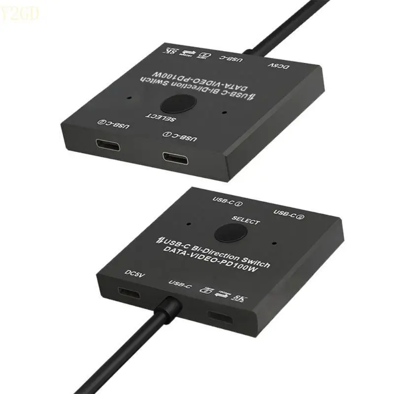 Y2gd Biderectional USB C Switcher USB C KVM Переключатели для 8K@60 Гц/4K@144 Гц 1080p@165 Гц видео перевод 100 Вт.
Y2gd Biderectional USB C Switcher USB C KVM Переключатели для 8K@60 Гц/4K@144 Гц 1080p@165 Гц видео перевод 100 Вт.