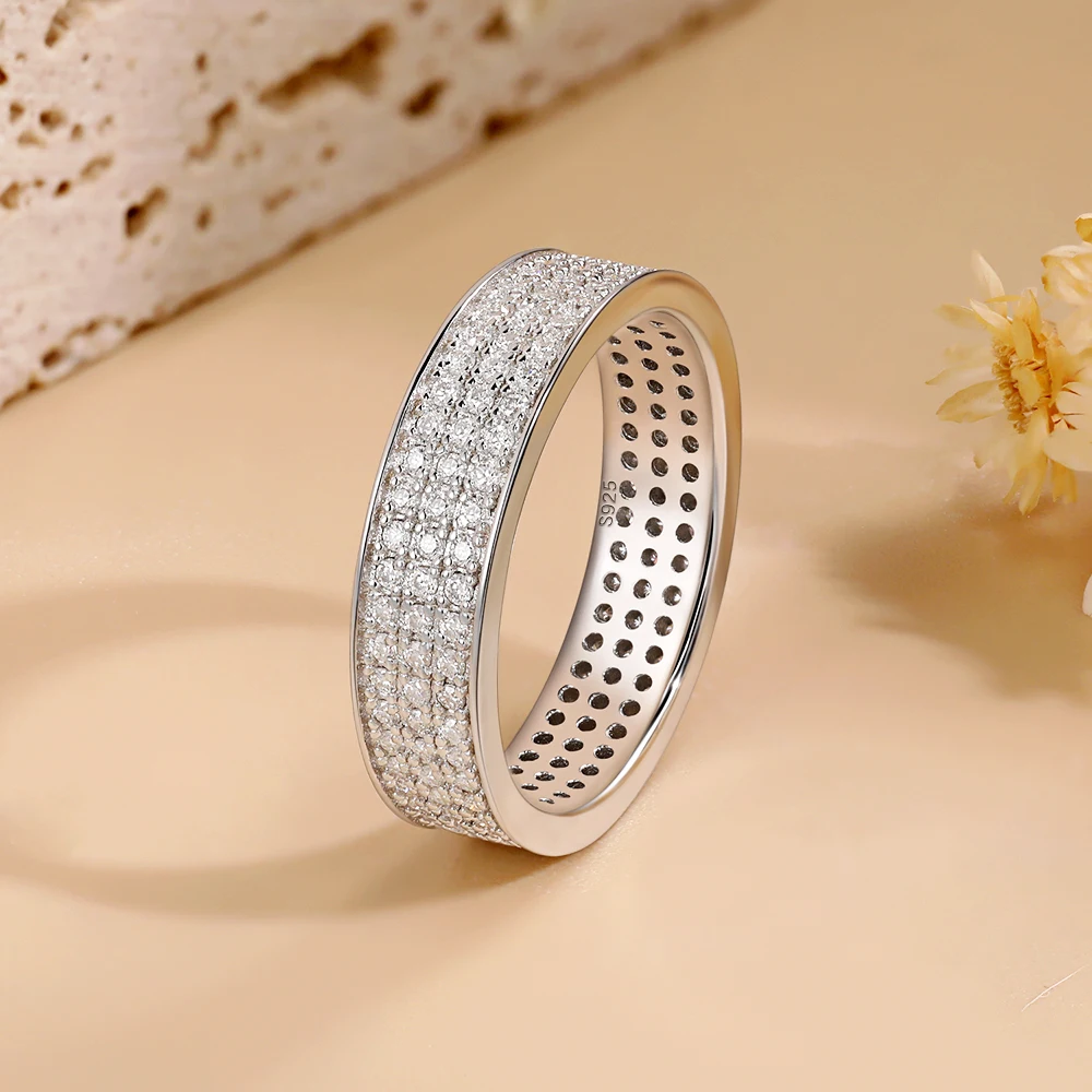 LinkerLove Eternity Moissanite Wedding Band S925 Sterling Silver for Women White Gold Plated Diamond Promise Ring Fine Jewelry
LinkerLove Eternity Moissanite Wedding Band S925 Sterling Silver for Women White Gold Plated Diamond Promise Ring Fine Jewelry