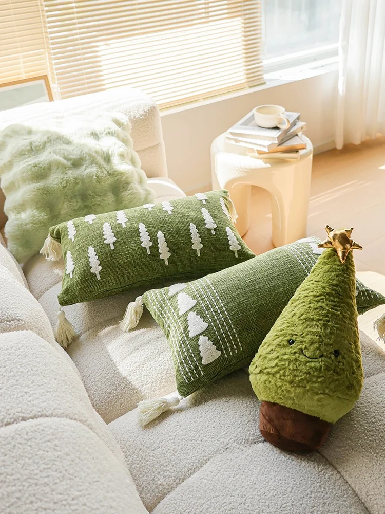 Green Embroidered Plush Pillowcase Children's Room Decor New Home Soft Furnishing Lumbar Pillow Universal Triangular Shape
Green Embroidered Plush Pillowcase Children's Room Decor New Home Soft Furnishing Lumbar Pillow Universal Triangular Shape