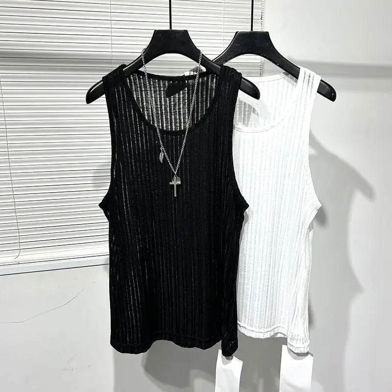 Summer plus Size 150kg Ins Trendy Men's Fashion Hollow Light Sports T-shirt Vest American Style Loose Fitness Waistcoat
Summer plus Size 150kg Ins Trendy Men's Fashion Hollow Light Sports T-shirt Vest American Style Loose Fitness Waistcoat