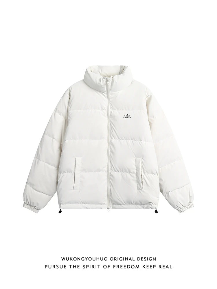Lightweight Du down Jaet Men's Basic Loose Warm Cotton Coat Youth Faion Polyester Fabric Stand Collar White Du Feather
Lightweight Du down Jaet Men's Basic Loose Warm Cotton Coat Youth Faion Polyester Fabric Stand Collar White Du Feather