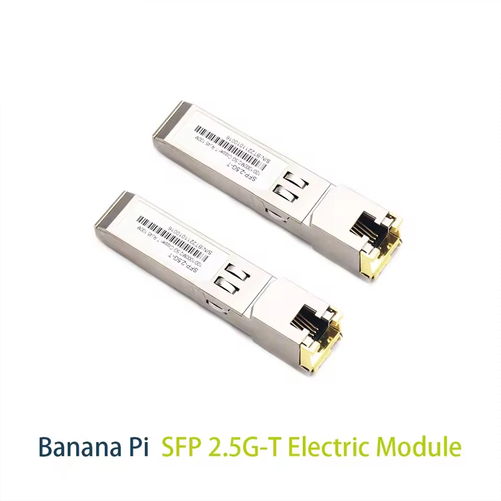 Banana Pi BPI-R3 с электрическим модулем SFP 2.5G-T/оптическим модулем SFP 2.5G-BX, оптическое волокно, совместимое с маршрутизационной платой BPI-R3
Banana Pi BPI-R3 с электрическим модулем SFP 2.5G-T/оптическим модулем SFP 2.5G-BX, оптическое волокно, совместимое с маршрутизационной платой BPI-R3