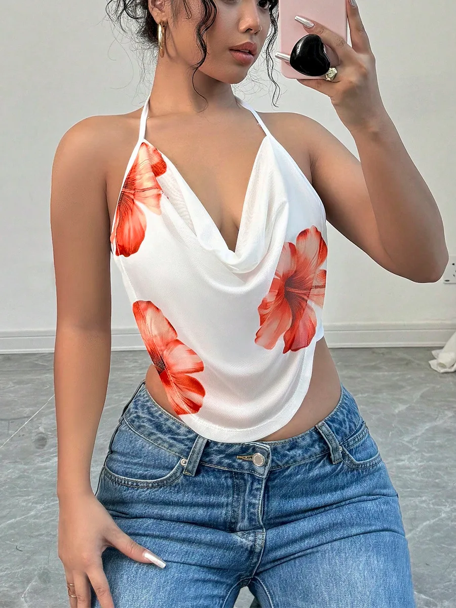 European and American sexy top 2025 summer new product vacation style spicy girl camisole vest hanging neck women's clothing
European and American sexy top 2025 summer new product vacation style spicy girl camisole vest hanging neck women's clothing