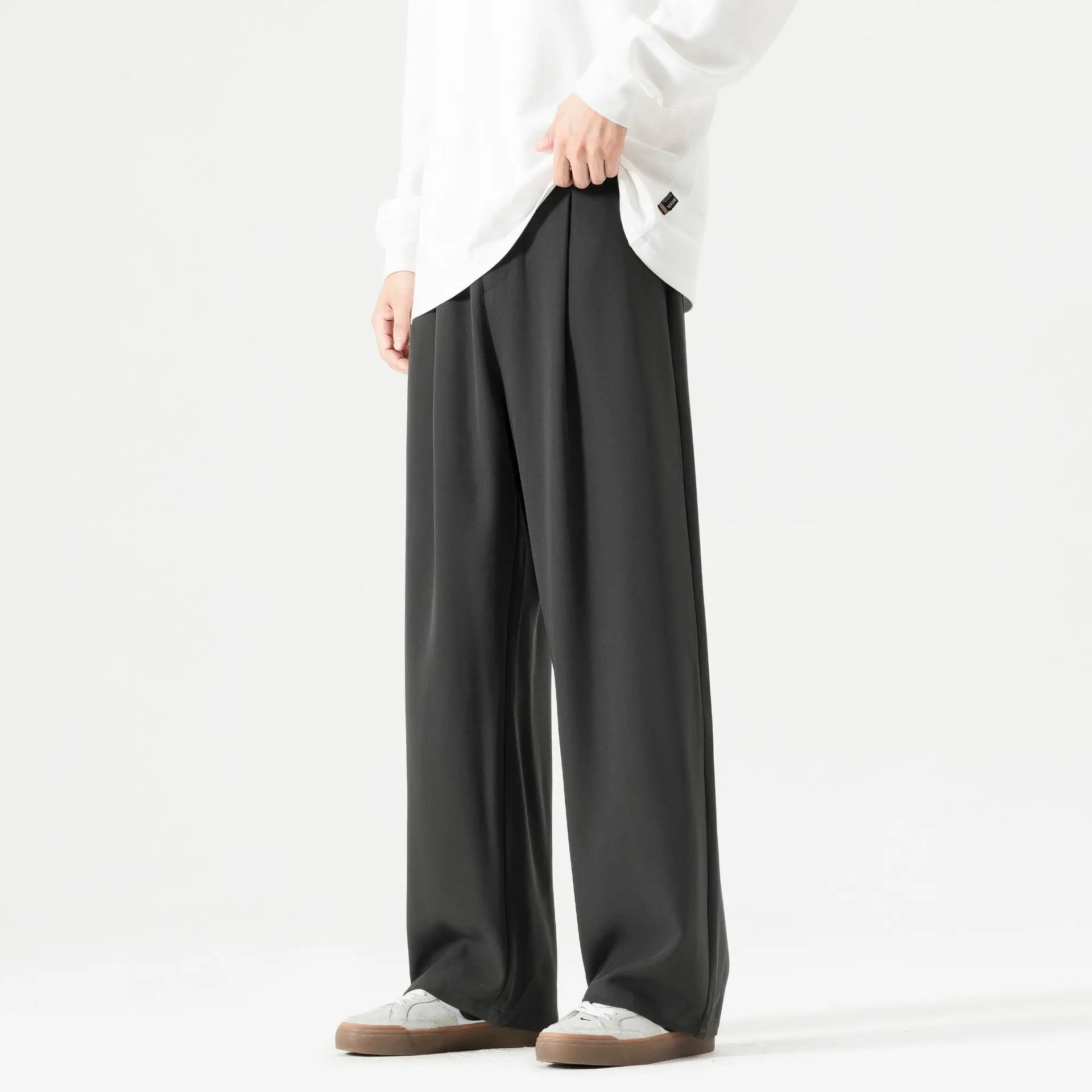 Autumn Solid Color Suit Pants Men's Korean Style Pants Versatile Suit Loose Straight Casual Pants
Autumn Solid Color Suit Pants Men's Korean Style Pants Versatile Suit Loose Straight Casual Pants