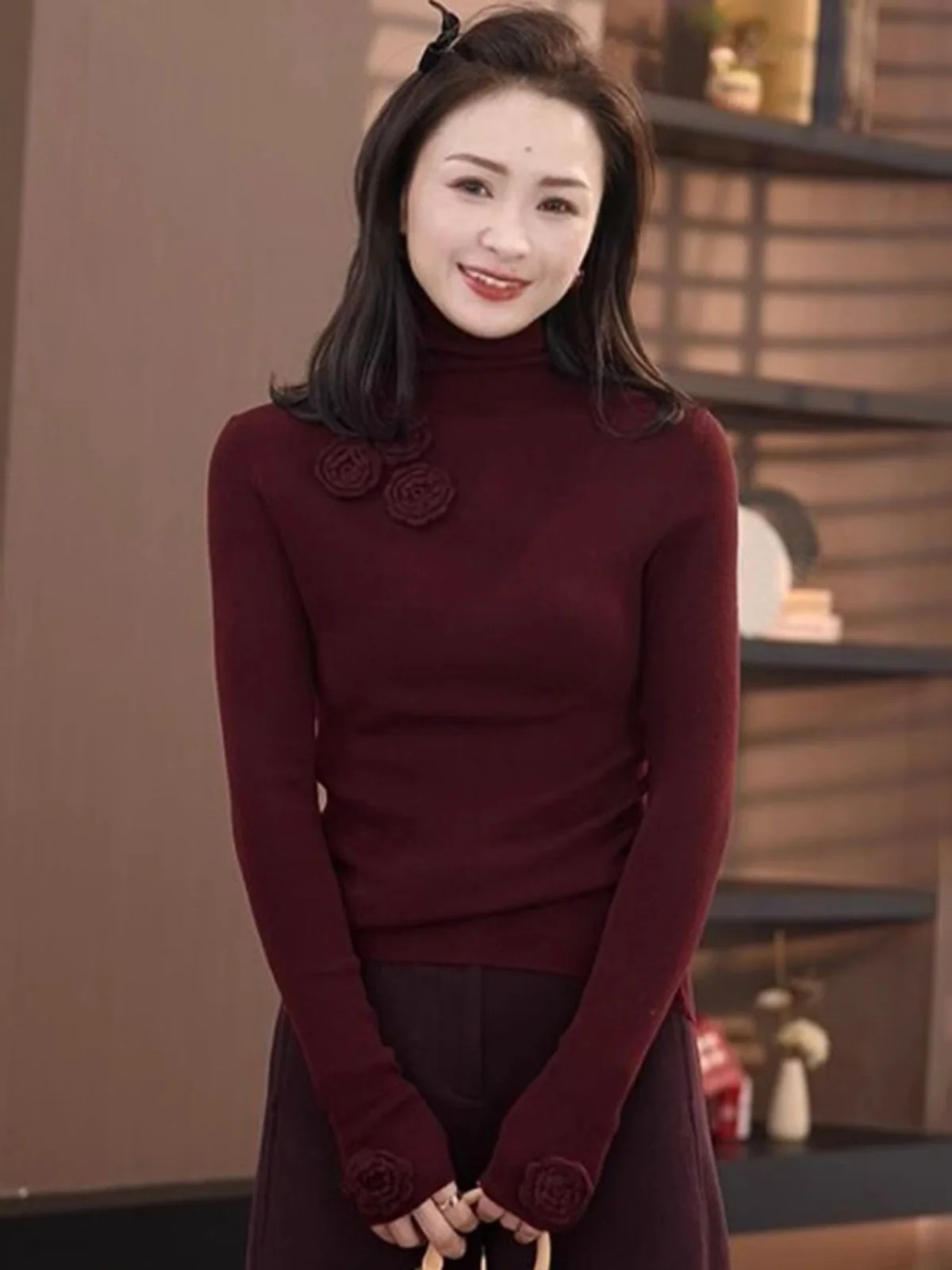 Fashionable Knitted Sweater High Neck Slim Fit Base Shirt Design Sense Top Commute Style Korean Version Cotton Long Sleeve
Fashionable Knitted Sweater High Neck Slim Fit Base Shirt Design Sense Top Commute Style Korean Version Cotton Long Sleeve