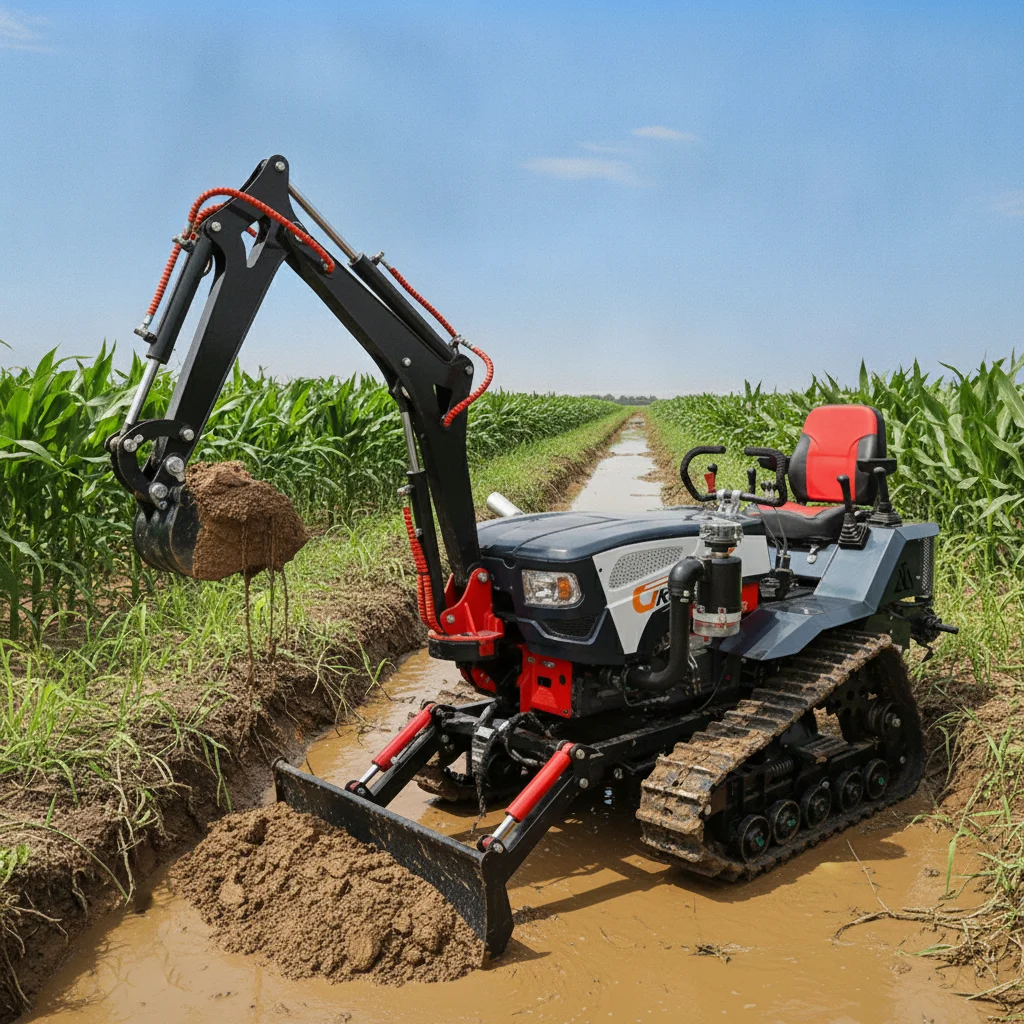 60HP Multifunctional Medium Crawler Tractor Rubber Chassis Agricultural Machine Match All Farm Implements
60HP Multifunctional Medium Crawler Tractor Rubber Chassis Agricultural Machine Match All Farm Implements