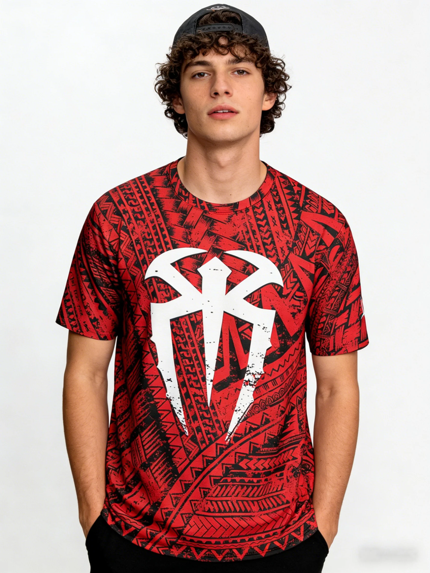 Men's Red Roman Reigns Tattoo T-Shirt Classic Simple Fashion Loose Sweat Absorbing Breathable Suitable For Outdoor Sports
Men's Red Roman Reigns Tattoo T-Shirt Classic Simple Fashion Loose Sweat Absorbing Breathable Suitable For Outdoor Sports