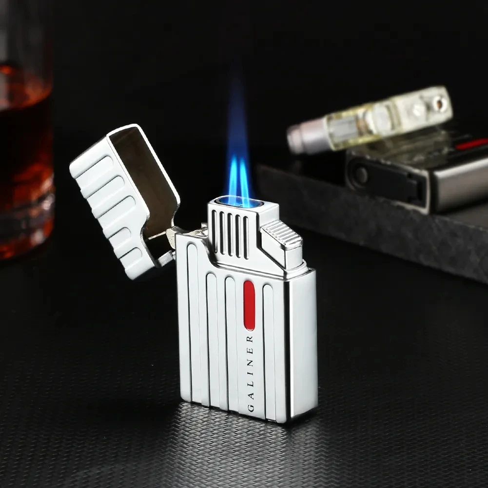 GALINER Brand New Windproof Gas Lighter 2 Jet Torch Lighter Metal Butane Cigar Lighter Travel Cakmak W/ Cigar Punch Cutter
GALINER Brand New Windproof Gas Lighter 2 Jet Torch Lighter Metal Butane Cigar Lighter Travel Cakmak W/ Cigar Punch Cutter