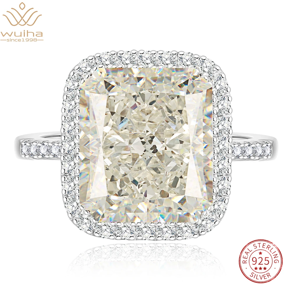 WUIHA 18K Gold Crushed Ice 12*14MM 8CT Lab Synthetic Diamond Ring for Women Gift 925 Sterling Silver Fine Jewelry Drop Shipping
WUIHA 18K Gold Crushed Ice 12*14MM 8CT Lab Synthetic Diamond Ring for Women Gift 925 Sterling Silver Fine Jewelry Drop Shipping