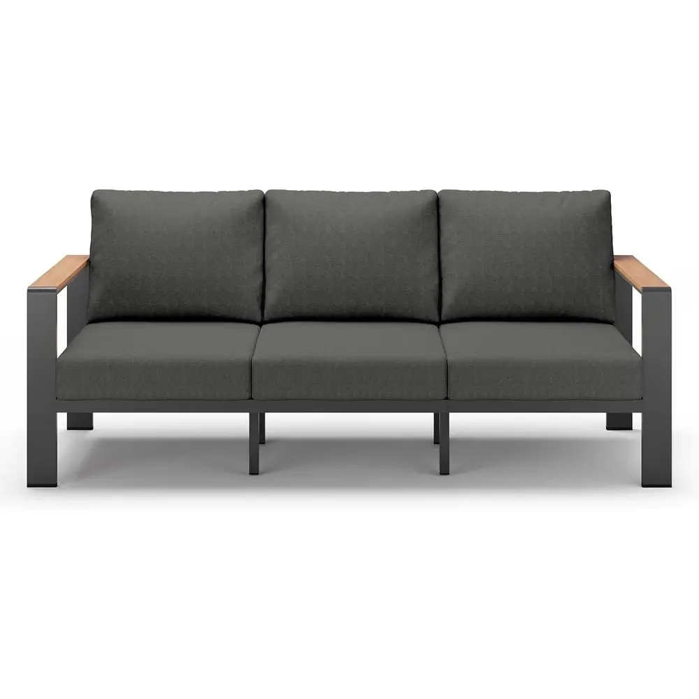 Weather-Resistant 3-Seat Patio Sofa with Removable Cushions for Deck, Balcony, or Yard in Graphite
Weather-Resistant 3-Seat Patio Sofa with Removable Cushions for Deck, Balcony, or Yard in Graphite