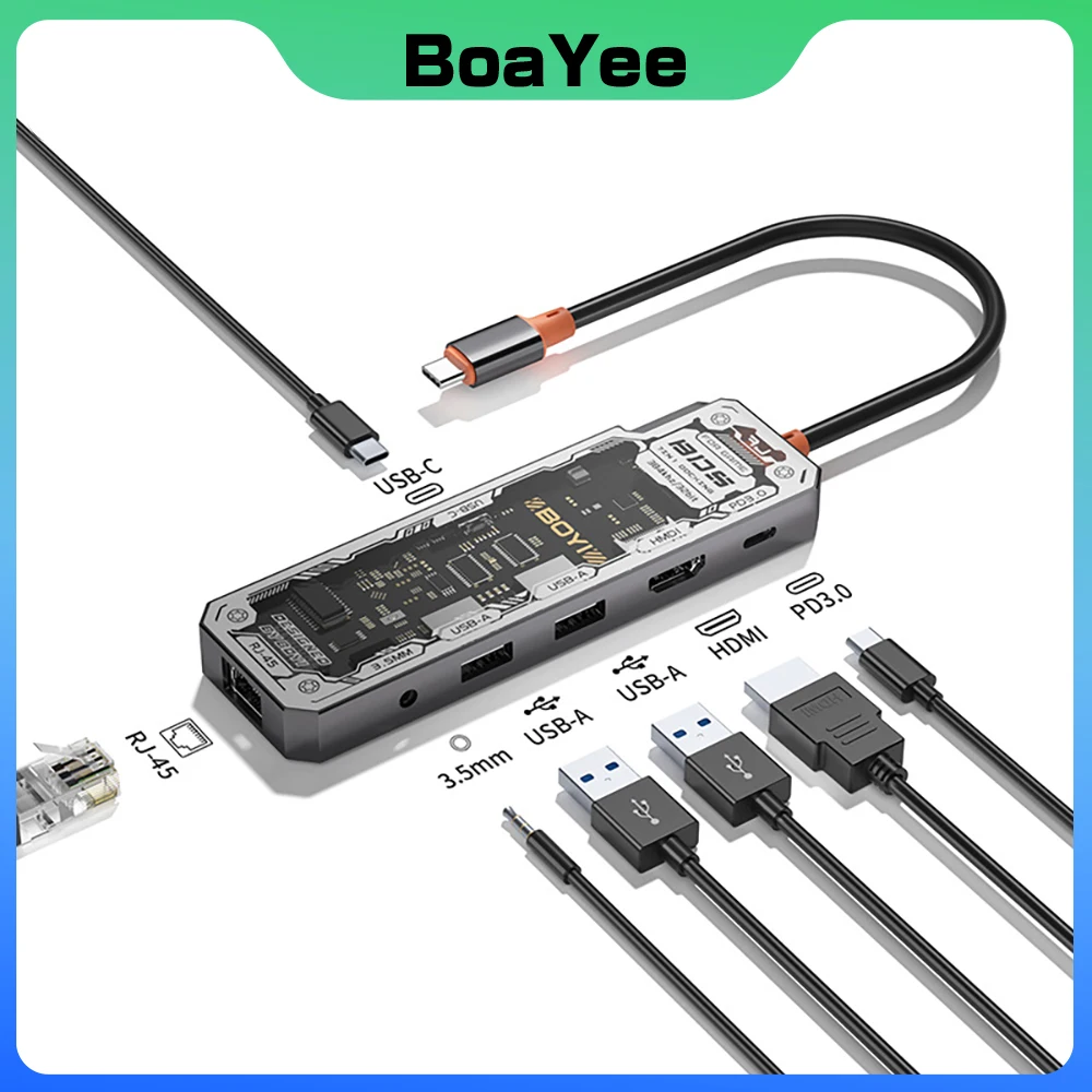 Концентратор 8 в 1 Usb 3.0 типа C к HDMI-совместимому док-станции 4K 30 Гц PD 100 Вт USB-разветвитель для Macbook Air, ноутбуков, ПК, аксессуаров
Концентратор 8 в 1 Usb 3.0 типа C к HDMI-совместимому док-станции 4K 30 Гц PD 100 Вт USB-разветвитель для Macbook Air, ноутбуков, ПК, аксессуаров