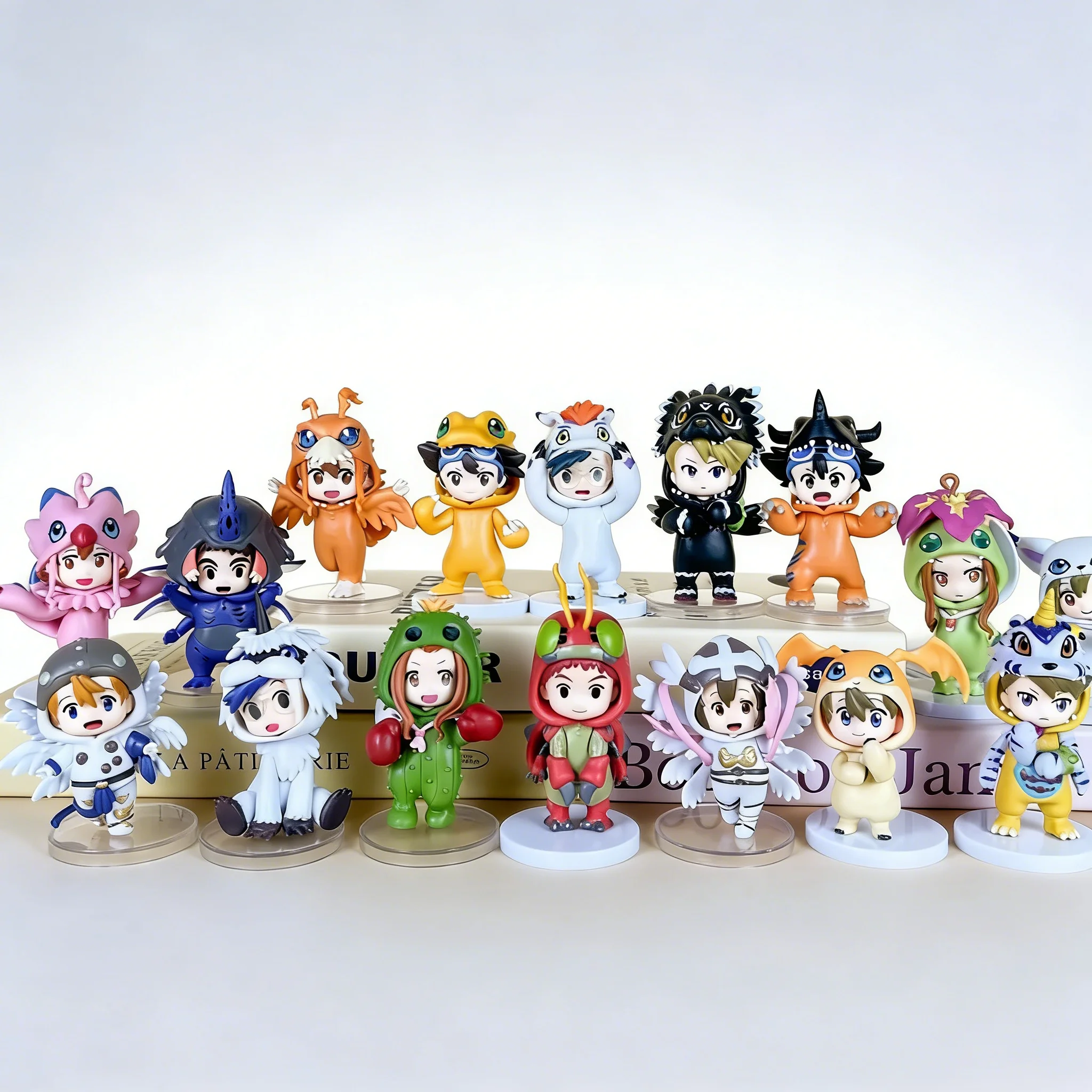 Набор из 8 фигурок Digimon Adventure: серия одежды для кукол, фигурки Греймон/БлэкВарГреймон, аниме-украшения, модель игрушки
Набор из 8 фигурок Digimon Adventure: серия одежды для кукол, фигурки Греймон/БлэкВарГреймон, аниме-украшения, модель игрушки