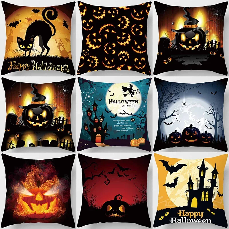 Halloween Cats Pumpkin Pictures Pillow Cases Short Plush High Quality Thick Two Sides Printed Pattern Pillow Covers
Halloween Cats Pumpkin Pictures Pillow Cases Short Plush High Quality Thick Two Sides Printed Pattern Pillow Covers