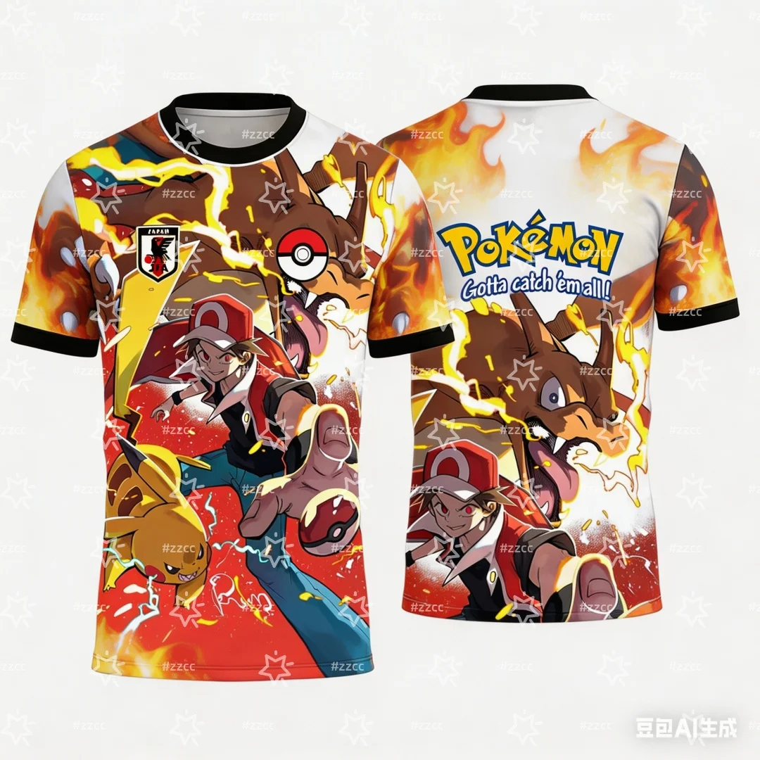 2026 Pokémon Graphic T-shirt Japanese anime football jerseys Pokémon fan gift Summer Sports Men's T-Shirt Kid's Clothing Tee
2026 Pokémon Graphic T-shirt Japanese anime football jerseys Pokémon fan gift Summer Sports Men's T-Shirt Kid's Clothing Tee
