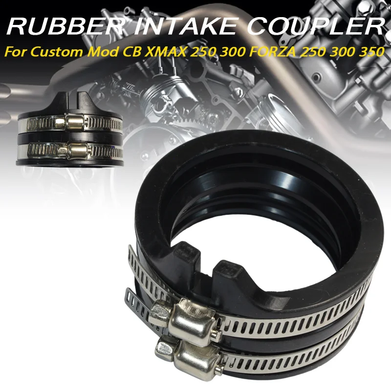 Rubber Intake Coupler Custom 45.5mm ID 55mm OD Throttle Body Boot For CB XMAX 250 300 FORZA 250 300 350 With Clamps
Rubber Intake Coupler Custom 45.5mm ID 55mm OD Throttle Body Boot For CB XMAX 250 300 FORZA 250 300 350 With Clamps