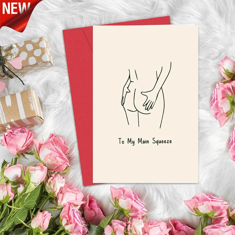 Funny Naughty To My Main Squeeze Greeting Card, Humorous Adult Valentine's Day Anniversary Card for Partner
Funny Naughty To My Main Squeeze Greeting Card, Humorous Adult Valentine's Day Anniversary Card for Partner