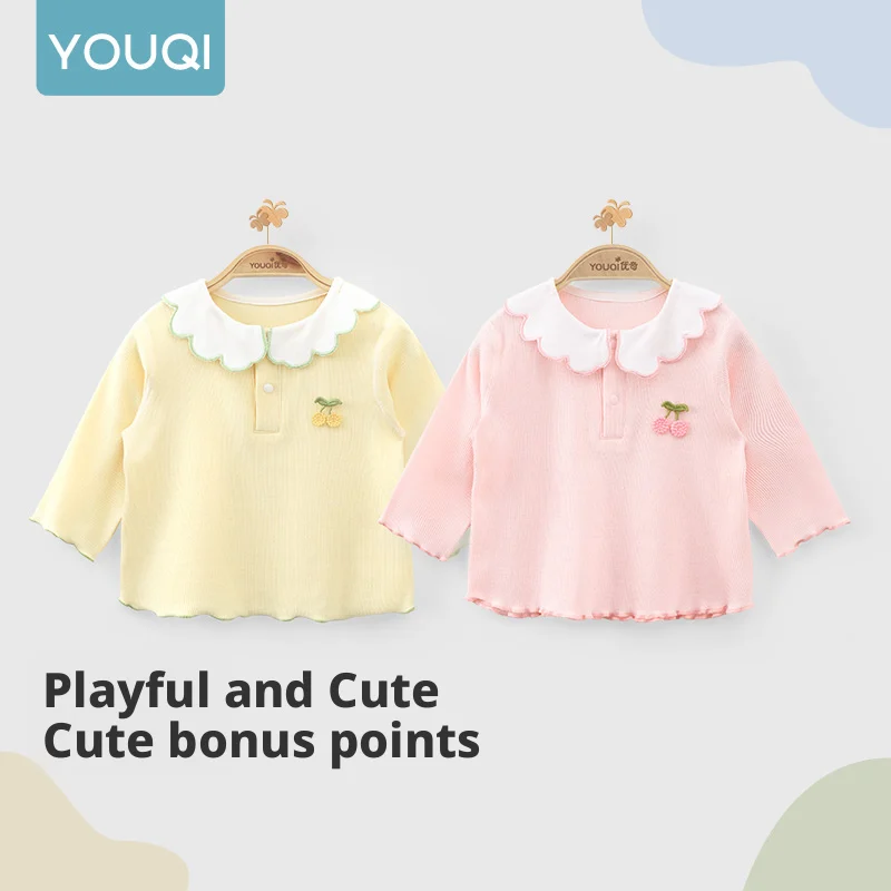 【Youqi】Китайские детские топы для детей 0-2 лет, весна и осень, милая базовая рубашка с длинными рукавами для маленьких девочек, верхняя одежда и толстовка для внутренней одежды для девочек
【Youqi】Китайские детские топы для детей 0-2 лет, весна и осень, милая базовая рубашка с длинными рукавами для маленьких девочек, верхняя одежда и толстовка для внутренней одежды для девочек