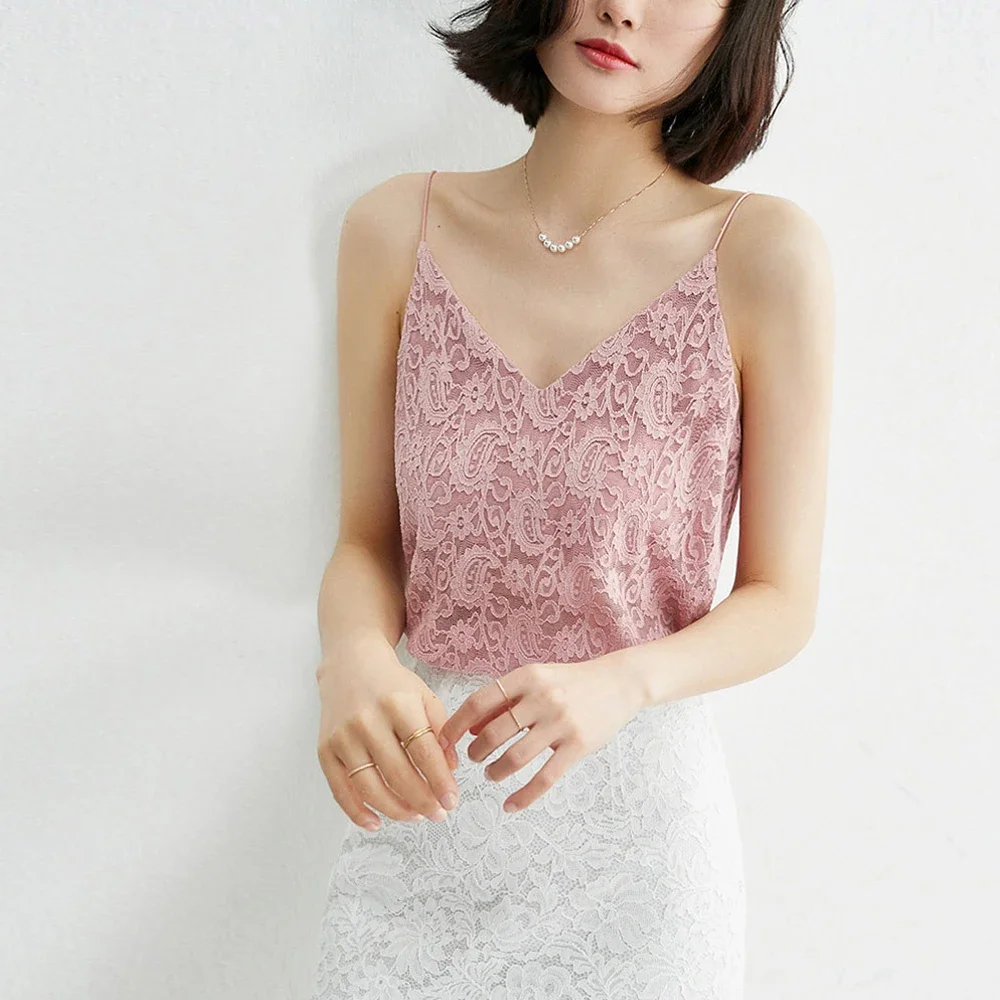 Floral Lace Tank Top Women Hollow Sheer Solid Corset Lace Camis Tops S-XL Soft V Neck Stretch Shirt Mesh Camisoles Vest Girl
Floral Lace Tank Top Women Hollow Sheer Solid Corset Lace Camis Tops S-XL Soft V Neck Stretch Shirt Mesh Camisoles Vest Girl