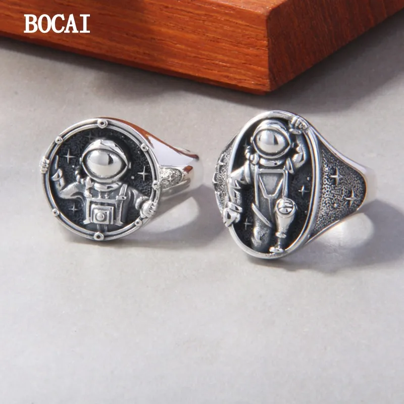 Новинка, индивидуальность BOCAI из стерлингового серебра S925 пробы, мужские астронавты трех дисков, влюбленные мужчины и женщины
Новинка, индивидуальность BOCAI из стерлингового серебра S925 пробы, мужские астронавты трех дисков, влюбленные мужчины и женщины