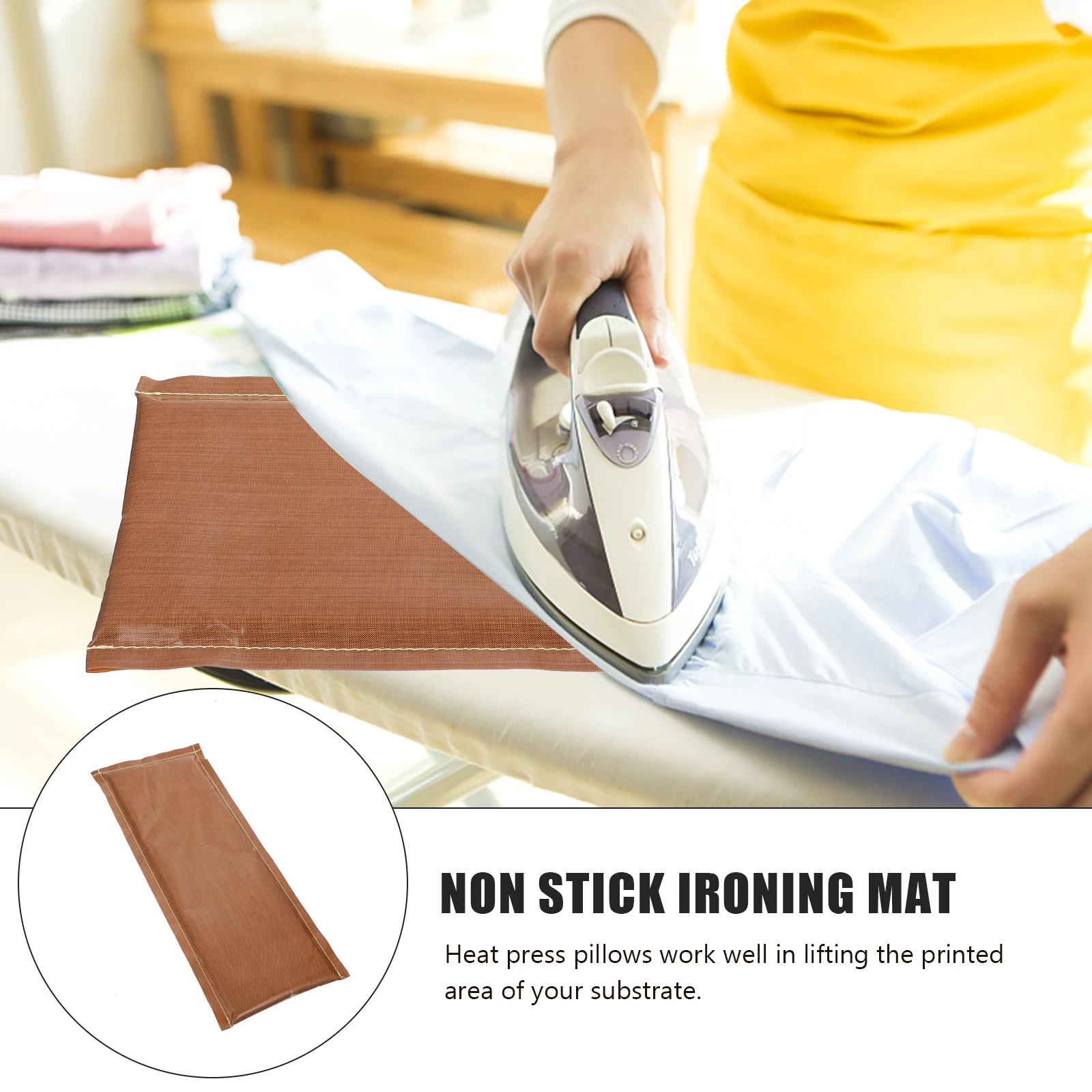 Heat Press 5x15 Inch Non Stick Ironing Mat Reusable Heat Iron Pressing Mat Resistant Vinyl Transfer Craft Tool
Heat Press 5x15 Inch Non Stick Ironing Mat Reusable Heat Iron Pressing Mat Resistant Vinyl Transfer Craft Tool