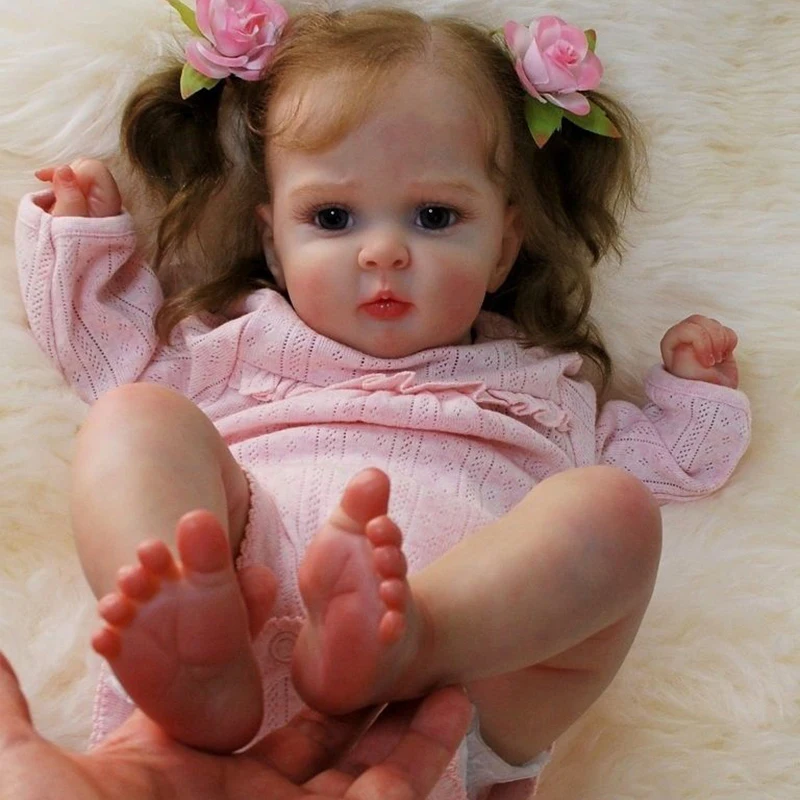 DIY 20-дюймовая пустая кукла-реборн в комплекте, реальные аксессуары для новорожденных, Неокрашенная часть куклы
DIY 20-дюймовая пустая кукла-реборн в комплекте, реальные аксессуары для новорожденных, Неокрашенная часть куклы