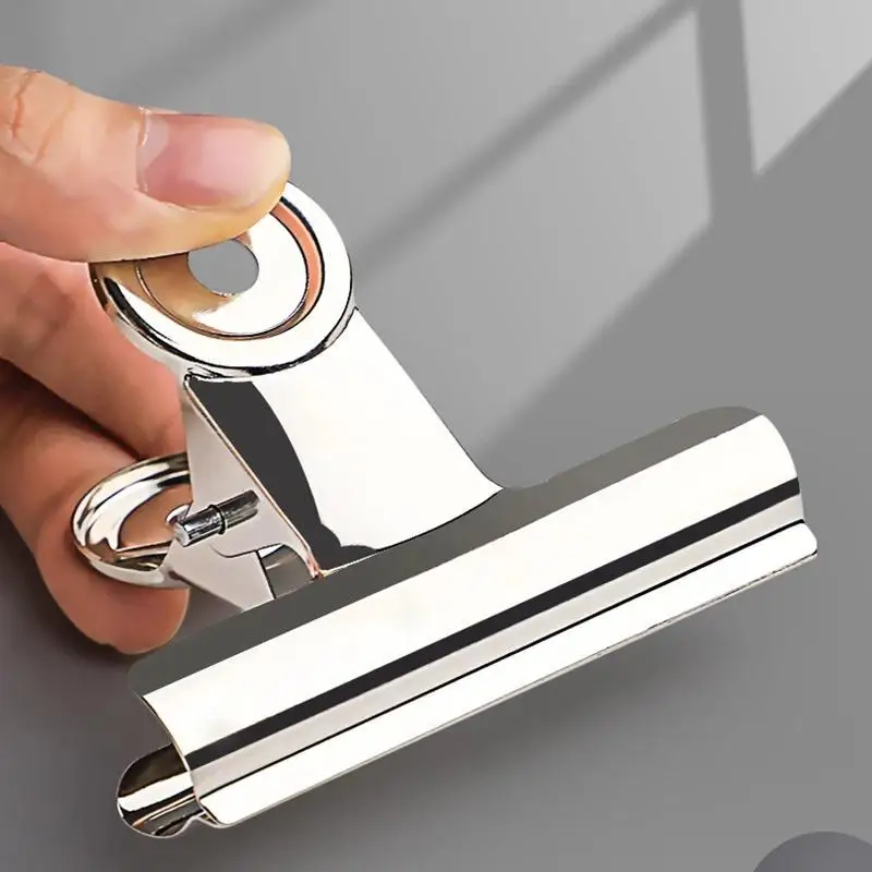 Stainless Steel Multi-Functional Metal Clamp Paper Clips Strong Binder School Office Household Stationery Supplies
Stainless Steel Multi-Functional Metal Clamp Paper Clips Strong Binder School Office Household Stationery Supplies