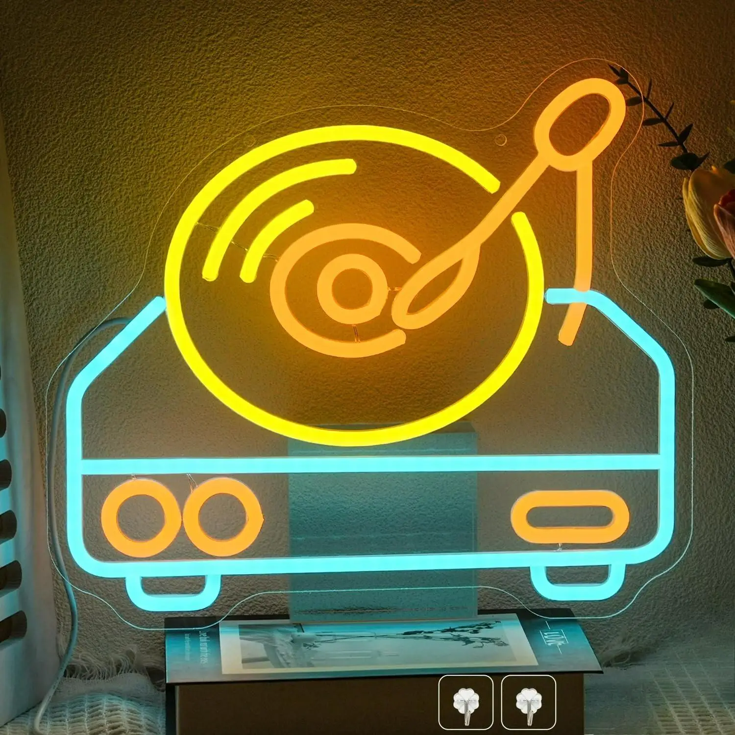 Vintage Record Player Neon Sign Colorful Music Record LED Neon Light for Bar Music Studio Bedroom Wall Art Decor Special Gifts
Vintage Record Player Neon Sign Colorful Music Record LED Neon Light for Bar Music Studio Bedroom Wall Art Decor Special Gifts
