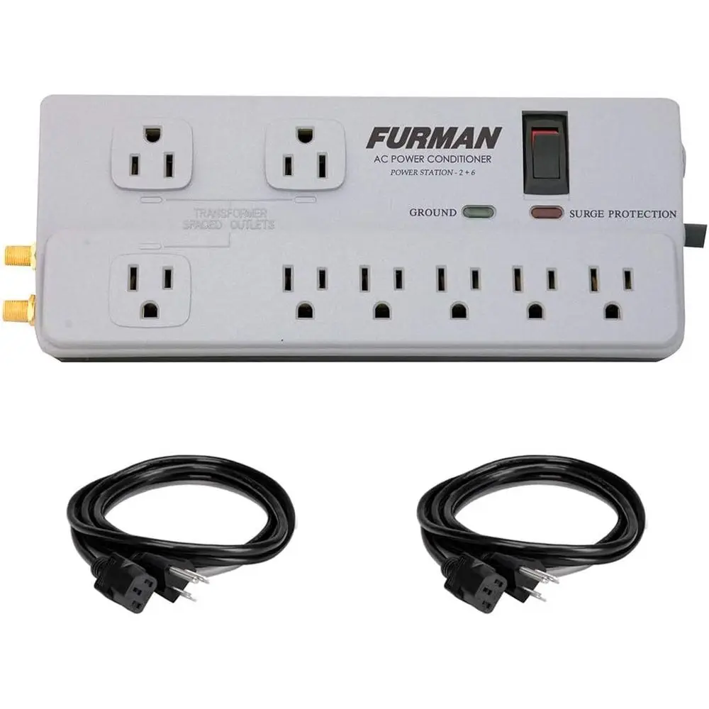 Home Theater Power Conditioner with 2 Extension Cables (18 AWG, Black, 3ft) Bundle
Home Theater Power Conditioner with 2 Extension Cables (18 AWG, Black, 3ft) Bundle